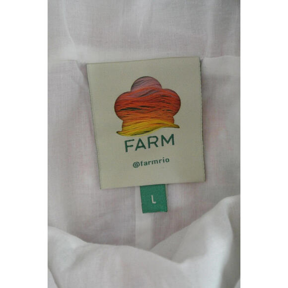 NEW, Farm Rio Square-Neck Tiered Ruffle Dress SZ L #MD1078 - Picture 4 of 11